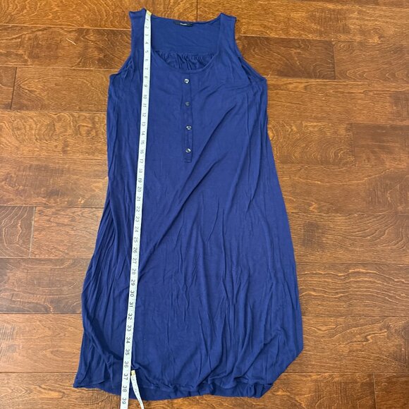 Tahari Easy Jersey Button-Front Tank Dress - Picture 8 of 9